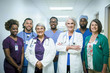 © FS Productions/Blend Images - Portrait of smiling medical team in hospital
