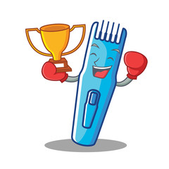 Sticker - Boxing winner trimmer mascot cartoon style