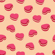 pattern with macarons