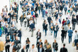 blurred crowd of people business concept
