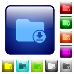 Sticker - Download directory color square buttons