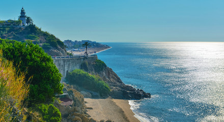 Coastline in summer Spain