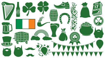 saint patrick day icons