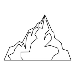 Wall Mural - Iceberg icon, outline style