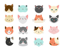Collection Of Cats Illustrations