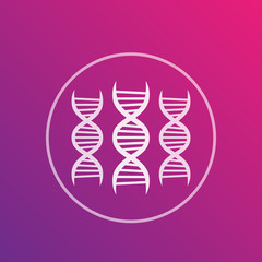 Sticker - dna vector icon