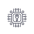 © nexusby - Encryption, cryptography vector linear icon