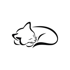 Wall Mural - cat sleeping