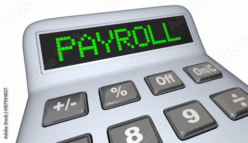 payroll calculator staff employees salary 3d illustration buy this payrollcalculator net
