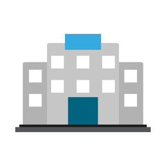 Hospital building symbol icon vector illustration graphic design