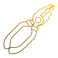 Wall Mural - tool pliers repair support icon vector illustration