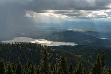 Canvas Print - Clouds Over Whitefish