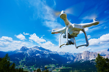 Wall Mural - drone quadrocopter with digital camera