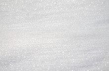 White Sparkling Snow As Background For Design