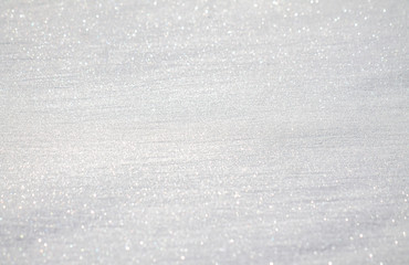 White sparkling snow as background for design