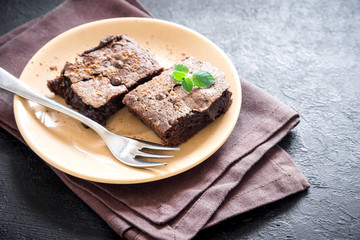 Canvas Print - Double Chocolate Brownies