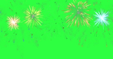 Wall Mural - animation modern fireworks background.