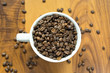 Coffee Bean Cup Overflow