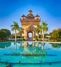 Patuxay Monument In Vientiane, Laos