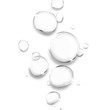 transparent water droplets