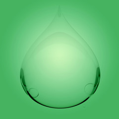 Wall Mural - transparent water droplets