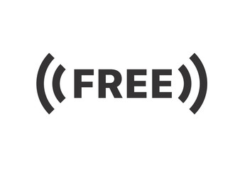 Fototapete - Wireless connection pictogram vector illustration. Free wifi