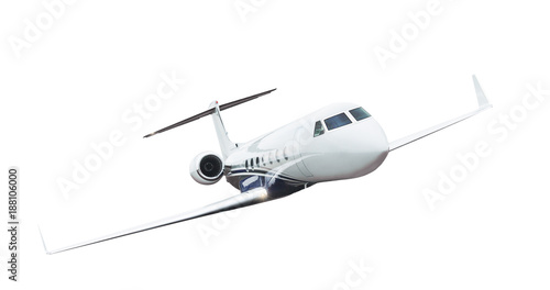 Fotomural Airplane isolated on white background