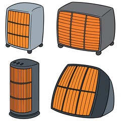 Sticker - vector set of heater