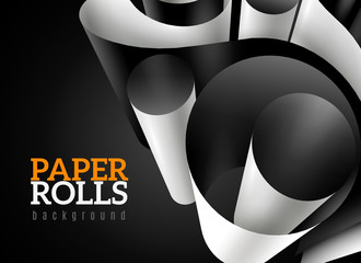 Poster - 3d Paper Roll Background