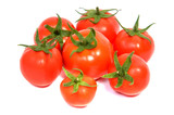 Fototapeta Kuchnia - red tomatoes isolated on white background