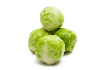 Poster - brussels sprouts isolated