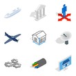 © ylivdesign - Air engineer icons set, isometric style