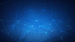 © Visual Generation - Blockchain technology futuristic hud background with blockchain polygon peer to peer network. Global cryptocurrency blockchain business banner concept.