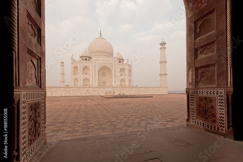 Taj Mahal door view India Wallpaper Mural
