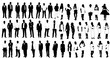 © zolotons - silhouette of man and woman, set