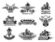 © ONYXprj - Motorbike illustrations. Logos for bike club