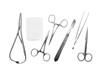 © sommart - Medical instruments for cosmetic surgery on white background, isolate.