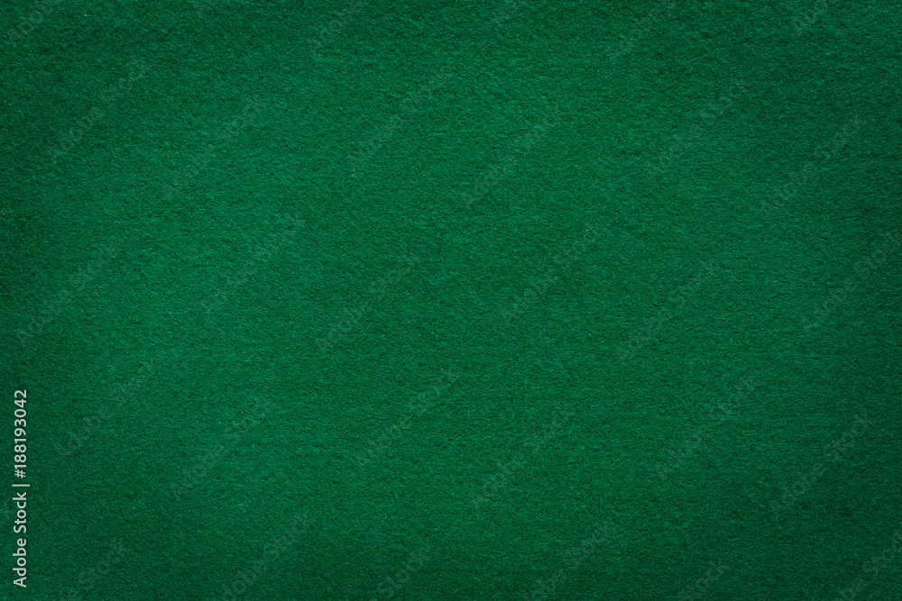 Green felt texture for casino background - obrazy, fototapety, plakaty 
