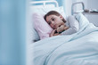 © Photographee.eu - Sick girl in hospital bed