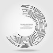 © KC2525 - Abstract technology circuit board circle background