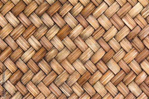 Fotografía Closed up of brown color wicker textured background