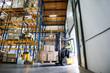 © Halfpoint - Warehouse man worker with forklift.