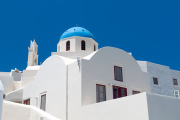 Wall Mural - Architecture of Oia village at Santorini island, Greece