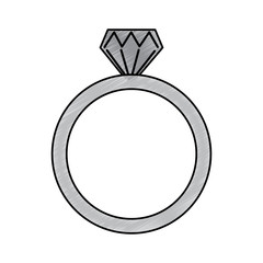 Poster - diamond engagement ring icon image vector illustration design 