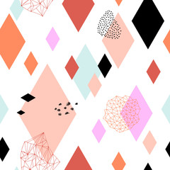 Aufkleber - Geometric funky seamless