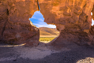 Landscape of Lost Italy in Eduardo Avaroa National Park, Bolivia