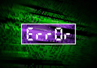 Wall Mural - error message, corrupted computer data loss