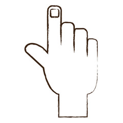 Sticker - hand pointing icon