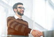 © ASDF - closeup. handshake of the employees of the company
