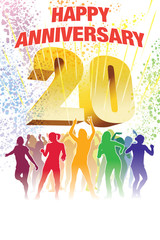 Sticker - Twentieth anniversary